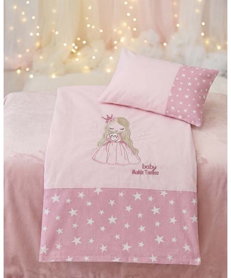 KATE ΣΕΤ ΣΕΝΤ. BEBE  XΛ. 2*120x170cm 30x40cm  100% COTTON