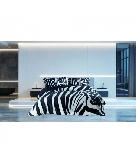 ΣΕΤ ΠΑΠΛΩΜΑΤΟΘΗΚΗ Υ/Δ  ZEBRA 220X240CΜ 100% COTTON SATIN 210TC