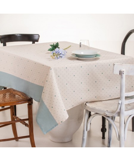 ΤΡΑΠΕΖΟΜΑΝΤΗΛΟ ΛΟΝΕΤΑ ΜΑΚΡΟΣΤΕΝΟ (135Χ180) TIFFANY AQUA, MELINEN