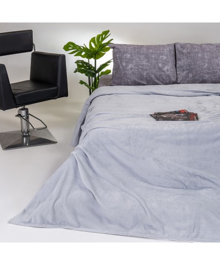ΚΟΥΒΕΡΤΑ FLANNEL ΥΠΕΡΔΙΠΛΗ TOKYO LIGHT GREY (220Χ240)