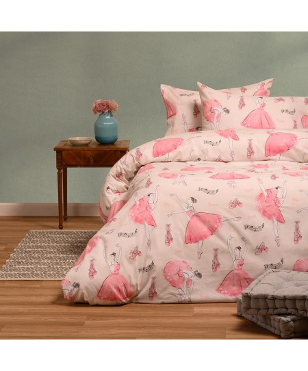 ΠΑΠΛΩΜΑΤΟΘΗΚΗ ΦΑΝΕΛΕΝΙΑ ΜΟΝΗ BALLET ECRU (165X245) WINTER LINE KIDS