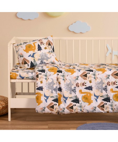 ΣΕΤ ΣΕΝΤΟΝΙΑ ΚΟΥΝΙΑΣ (Λ) EXPLORER BLUE BABY LINE (70Χ140+17)