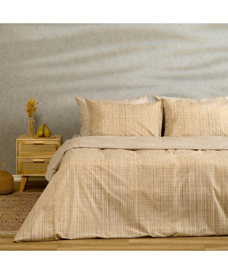 ΣΕΤ ΣΕΝΤΟΝΙΑ ΔΙΠΛΑ MATEO BEIGE CASUAL LINE (205X270)