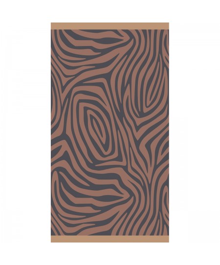 ΠΕΤΣΕΤΑ ΘΑΛΑΣΣΗΣ ZEBRA DARK GREY (86Χ160)