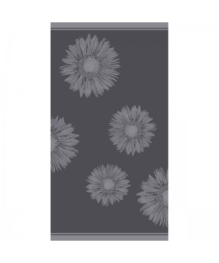 ΠΕΤΣΕΤΑ ΘΑΛΑΣΣΗΣ FLOWER DARK GREY (86Χ160)