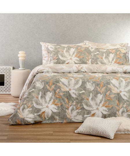 ΣΕΤ ΣΕΝΤΟΝΙΑ ΥΠΕΡΔΙΠΛΑ GIULIA GREY CASUAL LINE (235X270)