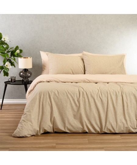 ΣΕΤ ΣΕΝΤΟΝΙΑ ΜΟΝΑ (Λ) DAVIDE BEIGE CASUAL LINE (100Χ200+32)