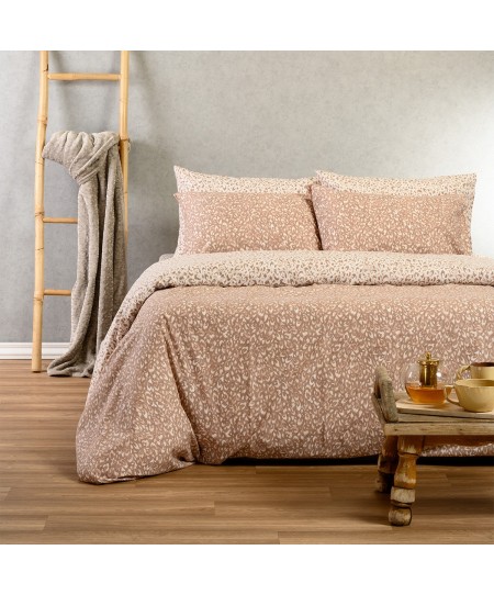 ΣΕΤ ΣΕΝΤΟΝΙΑ ΜΟΝΑ (Λ) LEO MOCCA CASUAL LINE (100Χ200+32)