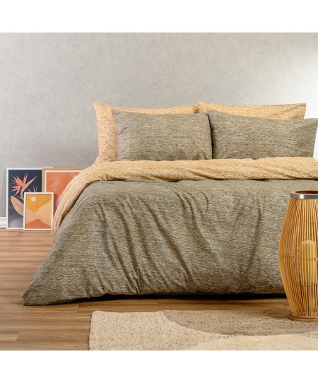 ΣΕΤ ΣΕΝΤΟΝΙΑ ΥΠΕΡΔΙΠΛΑ (Λ) RAFAELO BEIGE CASUAL LINE (160Χ200+32)