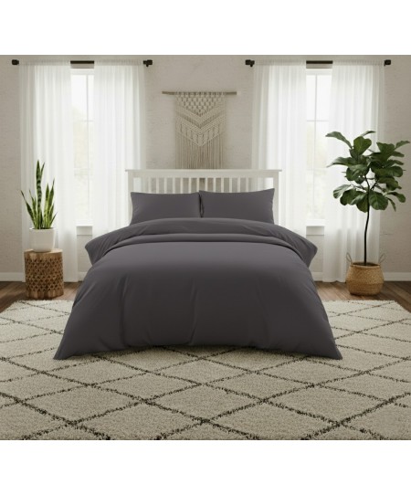 ΣΕΝΤΟΝΙ KING SIZE 270Χ270 LAVISH SATIN DARK GREY