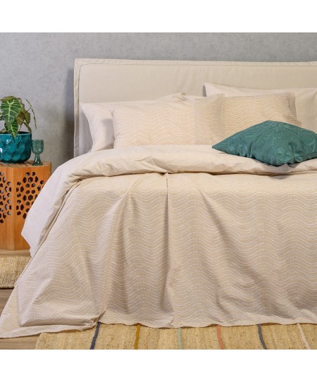 ΣΕΤ ΣΕΝΤΟΝΙΑ KING SIZE (Λ) MAVERICK BEIGE ULTRA LINE (180Χ200+32)