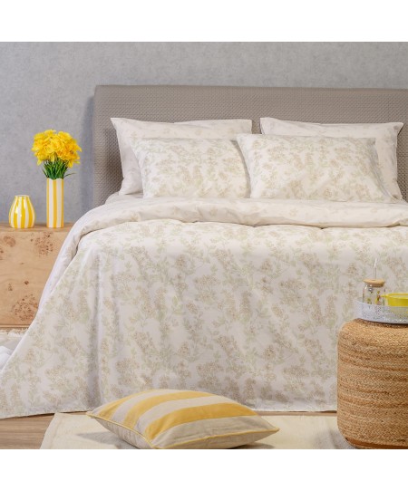 ΣΕΤ ΣΕΝΤΟΝΙΑ ΔΙΠΛΑ (Λ) REA BEIGE CASUAL LINE (150Χ200+32)