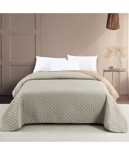 ΚΟΥΒΕΡΛΙ ΥΠΕΡΔΙΠΛΟ RENZO GREY/BEIGE (220Χ240)