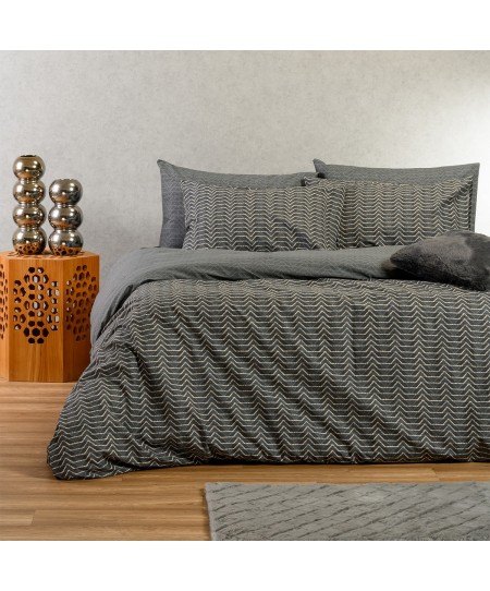 ΣΕΤ ΣΕΝΤΟΝΙΑ ΔΙΠΛΑ PARIS ANTHRACITE ULTRA LINE (205X270)