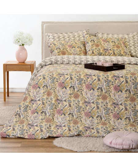 ΣΕΤ ΣΕΝΤΟΝΙΑ KING SIZE EDUARDA BEIGE ULTRA LINE (260X270)