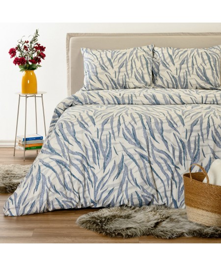 ΣΕΤ ΣΕΝΤΟΝΙΑ ΦΑΝΕΛΕΝΙΑ ΜΟΝΑ (Λ) CRYSTAL BLUE (100Χ200+32)