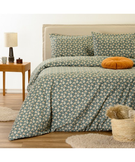 ΣΕΤ ΣΕΝΤΟΝΙΑ ΦΑΝΕΛΕΝΙΑ KING SIZE (Λ) ELSA AQUA (180X200+32)