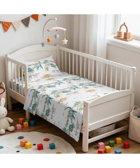 ΣΕΤ ΣΕΝΤΟΝΙΑ ΚΟΥΝΙΑΣ (Λ) DINOSAUR PRIME LINE BABY (70Χ140+17)