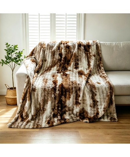 ΓΟΥΝΙΝΗ ΚΟΥΒΕΡΤΑ ΚΑΝΑΠΕ ONYX BROWN (100X150)