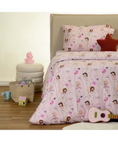 ΣΕΤ ΣΕΝΤΟΝΙΑ ΦΑΝΕΛΕΝΙΑ ΜΟΝΑ NAIDA LILAC (170X270) WINTER LINE KIDS
