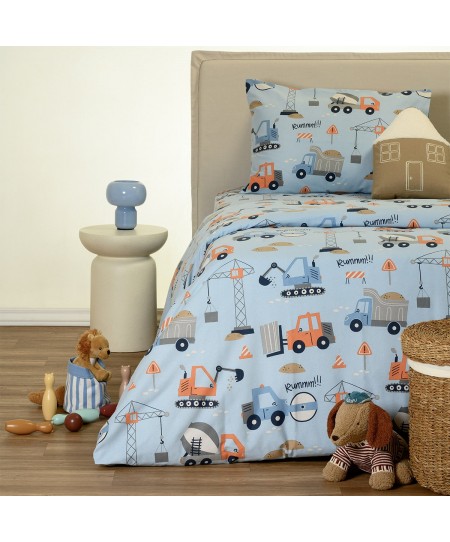 ΠΑΠΛΩΜΑΤΟΘΗΚΗ ΦΑΝΕΛΕΝΙΑ ΜΟΝΗ BOB BLUE (165X245) WINTER LINE KIDS