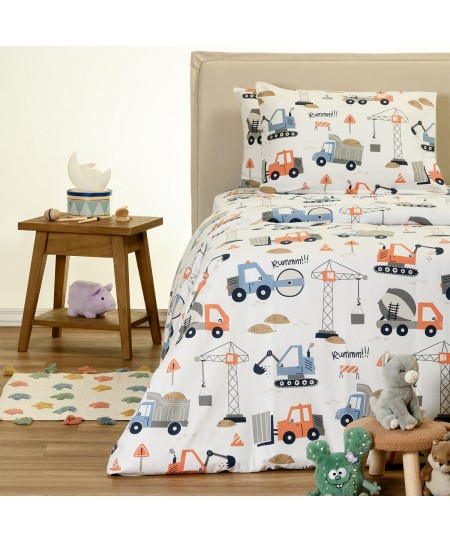 ΠΑΠΛΩΜΑΤΟΘΗΚΗ ΦΑΝΕΛΕΝΙΑ ΜΟΝΗ BOB WHITE (165X245) WINTER LINE KIDS