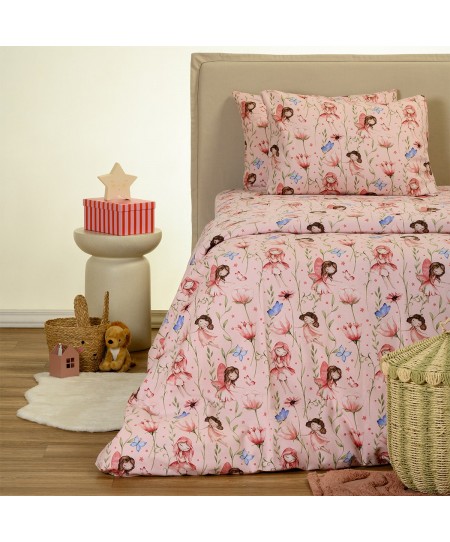ΣΕΝΤΟΝΙ (ΣΕΤ 2 ΤΕΜ.) 120Χ200+32 NAIDA PINK WINTER LINE KIDS MINI