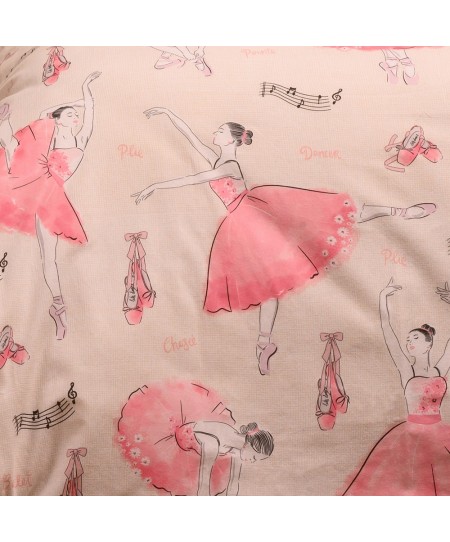 ΠΑΠΛΩΜΑΤΟΘΗΚΗ ΦΑΝΕΛΕΝΙΑ ΜΟΝΗ BALLET ECRU (165X245) WINTER LINE KIDS