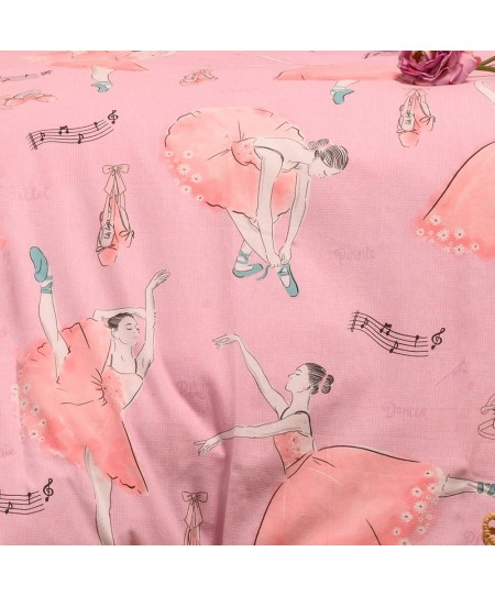 ΣΕΤ ΣΕΝΤΟΝΙΑ ΦΑΝΕΛΕΝΙΑ ΚΟΥΝΙΑΣ BALLET PINK (120X170) WINTER LINE ΒΑΒΥ