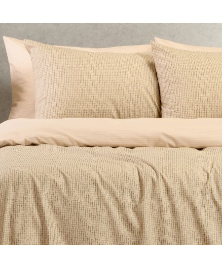 ΣΕΤ ΣΕΝΤΟΝΙΑ ΜΟΝΑ (Λ) DAVIDE BEIGE CASUAL LINE (100Χ200+32)