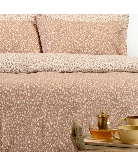 ΣΕΤ ΣΕΝΤΟΝΙΑ ΜΟΝΑ (Λ) LEO MOCCA CASUAL LINE (100Χ200+32)