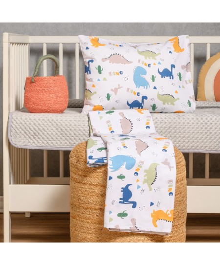 ΣΕΤ ΣΕΝΤΟΝΙΑ ΚΟΥΝΙΑΣ (Λ) DINO PRIME LINE BABY (70Χ140+17)