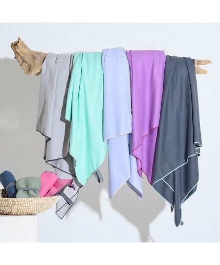 ΠΕΤΣΕΤΑ MICROFIBER GYM OLIVE (80Χ170)