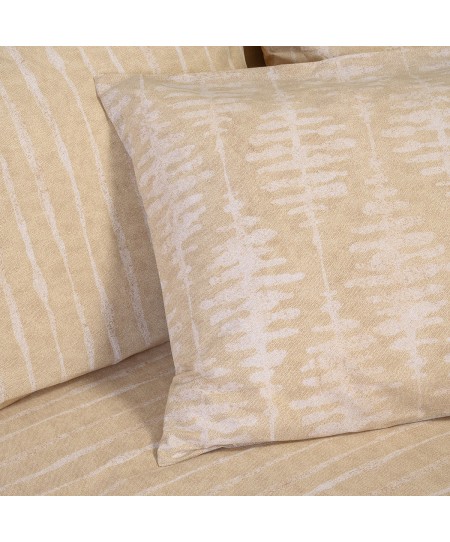 ΣΕΤ ΣΕΝΤΟΝΙΑ ΔΙΠΛΑ (Λ) KAI BEIGE CASUAL LINE (150Χ200+32)