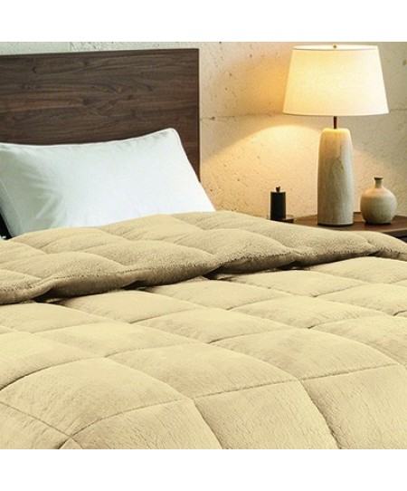 ΚΟΥΒΕΡΤΟΠΑΠΛΩΜΑ ΥΠΕΡΔΙΠΛΟ SHELBY BEIGE (220X240)
