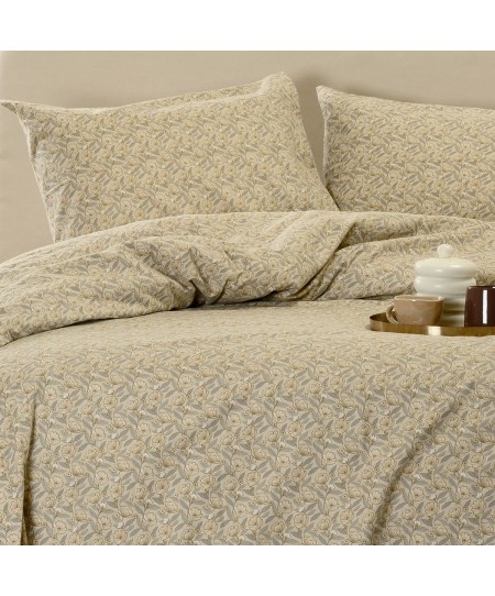 ΣΕΤ ΣΕΝΤΟΝΙΑ ΦΑΝΕΛΕΝΙΑ ΜΟΝΑ (Λ) ELSA BEIGE (100Χ200+32)