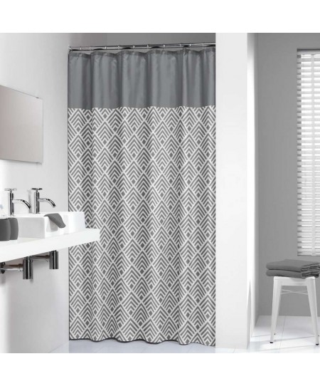 Angoli 180Πx200Υ grey κουρτίνα μπάνιου υφασμάτινη Sealskin