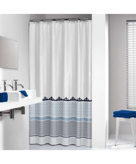 Marrakech 180x200 blue κουρτίνα μπάνιου υφασμάτινη Sealskin
