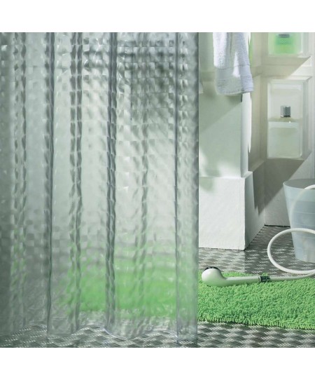 Prisma 180Πx200Υ transparent κουρτίνα μπάνιου πλαστική Sealskin