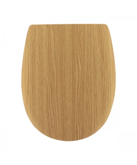 Καπάκι Λεκάνης Δρύινο Φυσικό με Ανοξείδωτους Μεντεσέδες MRShome