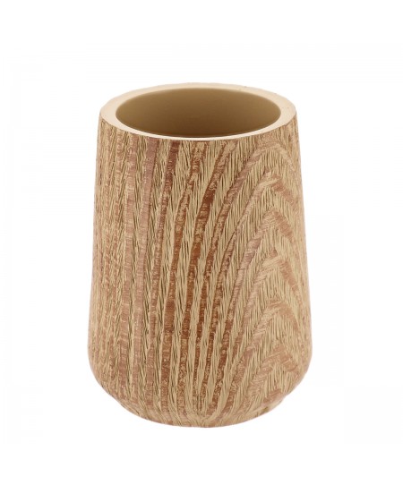 Ποτήρι Οδοντόβουρτσας Polyresin Μπεζ MRShome