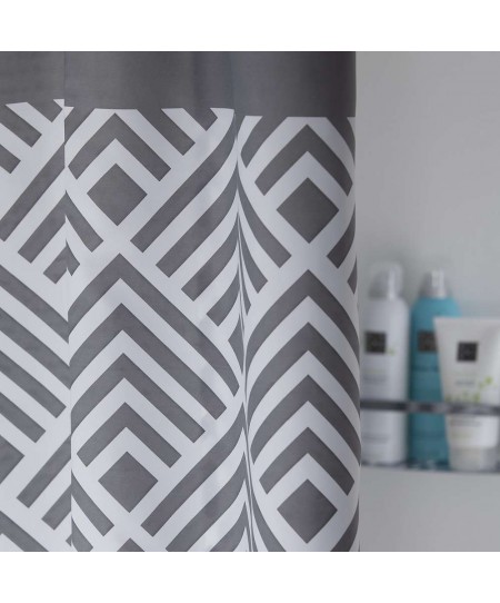 Angoli 180Πx200Υ grey κουρτίνα μπάνιου υφασμάτινη Sealskin