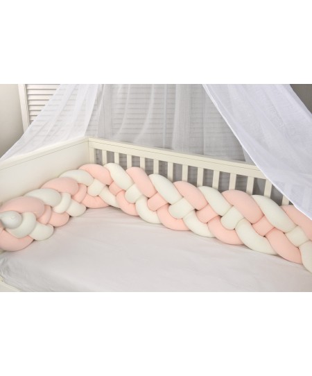 Πλεξούδα Τριπλή Βαμβακερή 20X200 Με Ειδική Εσωτερική Επένδυση Design 7766 Oliver Baby