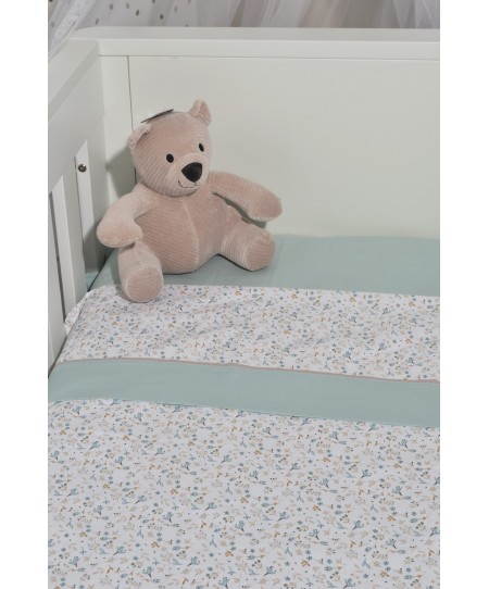 Σεντόνια Λίκνου Σετ 2τεμ. 75x110 cm 100% Βαμβάκι Design 403 Oliver Baby