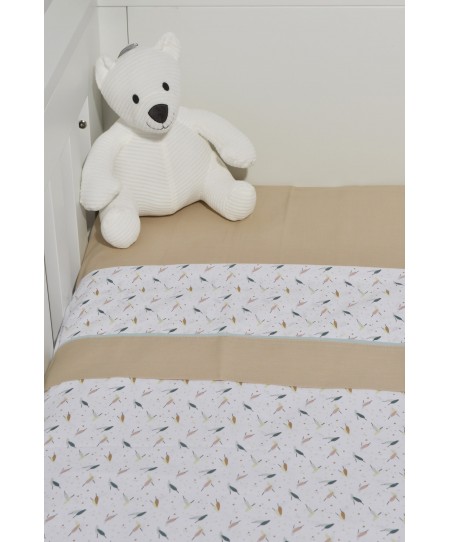 Σεντόνια Λίκνου Σετ 2τεμ. 75x110cm 100% Βαμβάκι Design 404 Oliver Baby