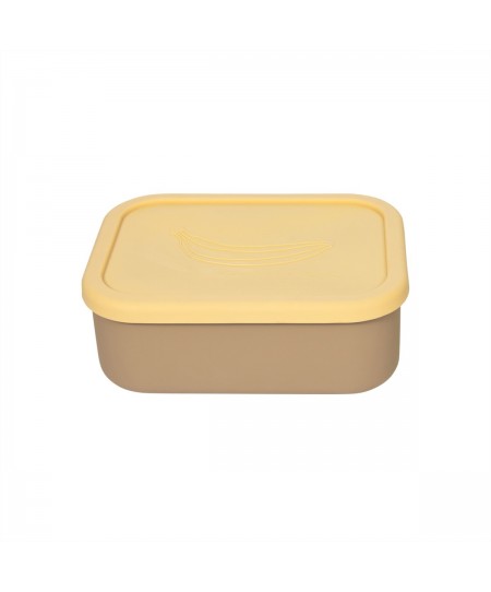 Υummy Lunch Box Σιλικόνης - Καφέ - OYOY