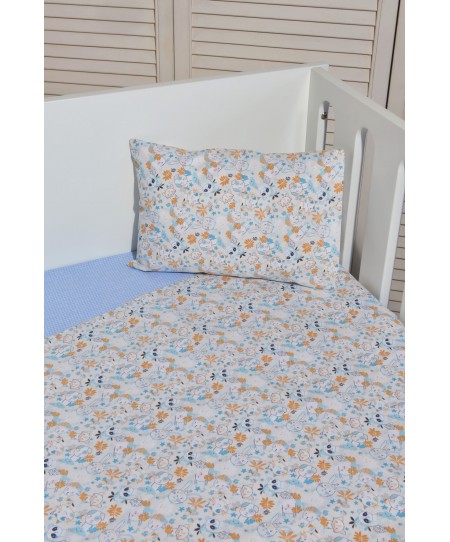 Σεντόνια κούνιας 3 τεμ 110x160 100% βαμβάκι Design 200 Oliver Baby