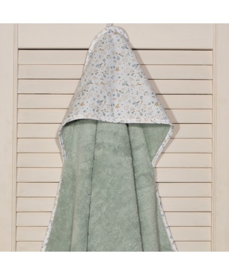 Μπουρνούζι Κάπα 75x75cm 100% Βαμβάκι 450 γρμ/τμ Design 403-1 Oliver Baby