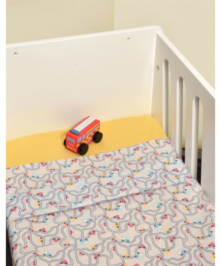 Σεντόνια Λίκνου Σετ 2 τεμ. 80x100 cm 100% Βαμβάκι Design 214 Oliver Baby