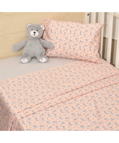 Σεντόνια Κούνιας 3 τεμ. 110x160cm 100% Βαμβάκι Design 215 Oliver Baby